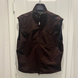 Men’s wool Schaefer vest. Western style. Made in Texas.